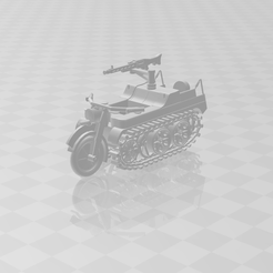 1.png Free STL file Sd.Kfz. 2 Kettenkrad for Dust Warfare 1947・Design to download and 3D print, ANerdsNerd