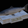Salmon-statue-19.png Atlantic salmon / salmo salar / losos obecný fish statue detailed texture for 3d printing