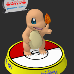 Charmander 1.PNG Télécharger fichier STL gratuit Pokémon Charmandre • Design imprimable en 3D, 3dactive