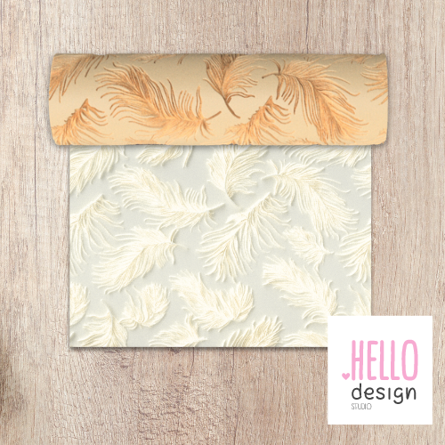 Feathers Texture Roller for Clay