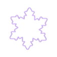 copo de nieve.stl STL file Cookie Cutter Snowflake / Snowflake Cookie Cutter・Design to download and 3D print