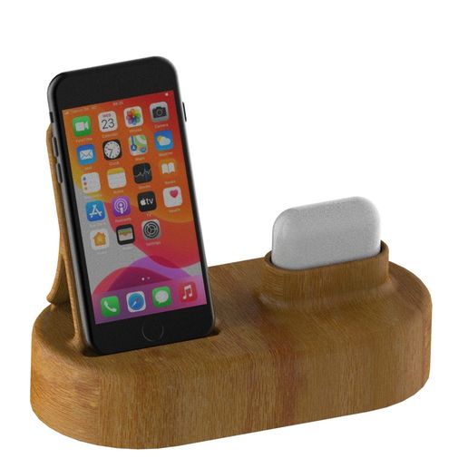 Free STL file Iphone 8 / Airpods 3 charging stand・Object to download ...