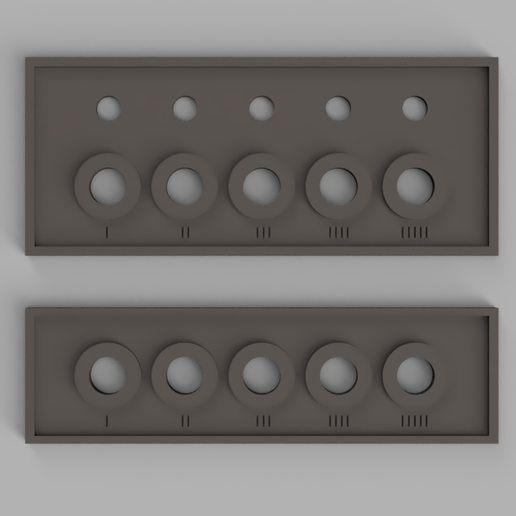 📁 LED Toggle Switch Dashboard Panel STL DXF-SVG-3D Print File・ 3D File ...