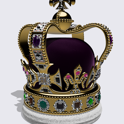 IMG_0775.png Datei 3D St. Edward Krone König Karl Großbritannien Krönung St. Edward・Design für 3D-Drucker zum herunterladen