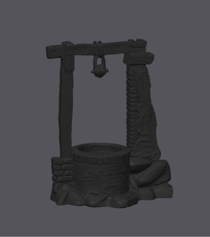 Nativity Scene – Traditional Water Well – 3D Printable STL