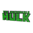 3.png 3D MULTICOLOR LOGO/SIGN - The Incredible Hulk (Comic Book)