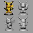 z5764427784148_26e9daf5b9ea45457891622f1fff1f41.jpg Pikachu Wolverine - STL & 3mf Multicolor