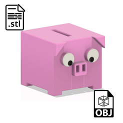 PIG.png Piggy Bank | Cube Pig | Money Clipboard
