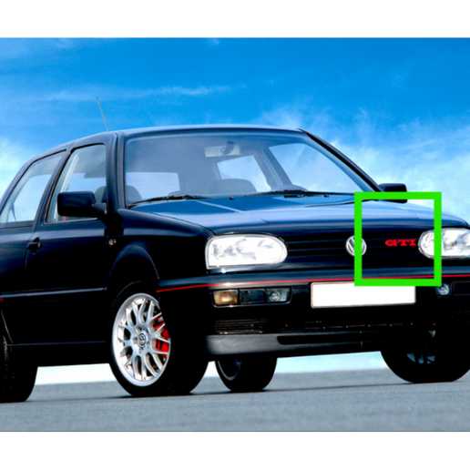 VOLKSWAGEN VW GOLF MK3 GTI GRILLE FRONT EMBLEM (+ ANCHORING)