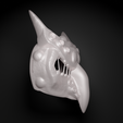 3.png Angry Owl - Bird Cosplay Face Prom Mask 3D print model