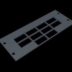 1.png STL-Datei BOEING 737 OVERHEAD - TÜRMELDEPANEEL・3D-druckbares Modell zum Herunterladen