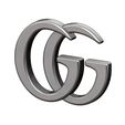 GG-08.JPG Gucci GG logo replica 3D print model