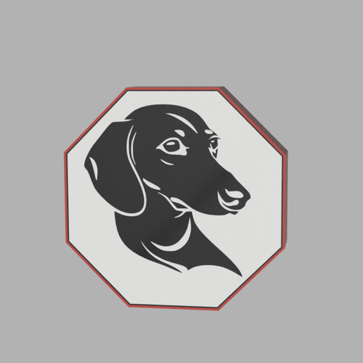 🐶 3D Dog Lamp - Modern Lighting Decoration (Octagonal Format)