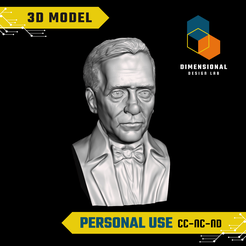 Alexander-Fleming-Personal.png 3D Model of Alexander Fleming - High-Quality STL File for 3D Printing (PERSONAL USE)