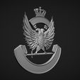 04.jpg Герб с орлом барельефный 3D модель