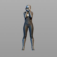 001.jpg Free STL file Girl photographer・3D printing idea to download