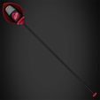 AlastorStaffFrontal.jpg Hazbin Hotel Alastor Mic Cane for Cosplay