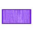Bamboo001A_60x30mm_rect_base_hollow_PRINT.stl Набор квадратных и прямоугольных оснований - текстура бамбука 1 (20-150 мм) | Идеально подходит для настольных игр и ролевых игр