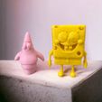 Spongebob-and-patrick-cone-3d-print4.jpg Spongebob & Patrick (Combo .OBJ Pack)