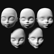 render2.png Heads for OOAK doll customizing - compatible with monster high dolls