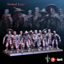 UndeadLevyPoster.png 3D file Undead Levy・Design to download and 3D print