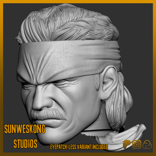 s5.png MGS4 "Old" Solid Snake Headsculpt & Weapons Bundle Deal