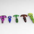 untitled.24.png Free STL file 5 ANAL DILDO KIT・3D printing idea to download