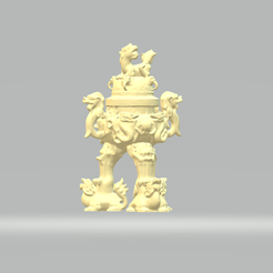 1.png STL file Chinese Ancient Bronze Ware・3D printer design to download