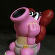Baby-Birdo-Painted.jpg Файл STL Baby Birdo (легкая печать без поддержки)・Шаблон для 3D-печати для загрузки
