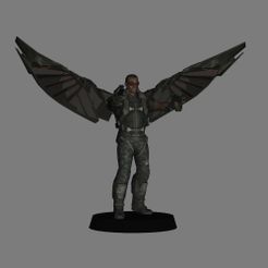 01.jpg Falcon - Captain America Winter Soldier LOW POLYGONS AND NEW EDITION