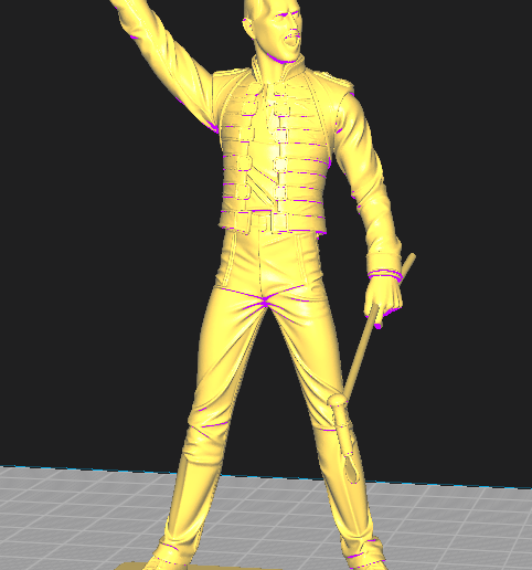 🎤 Freddie Mercury - Decorative 3D Figure