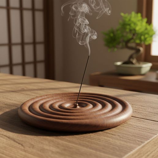 Minimalist Incense Burner - 3D Printed Home Decor - Modern Zen Aromatherapy