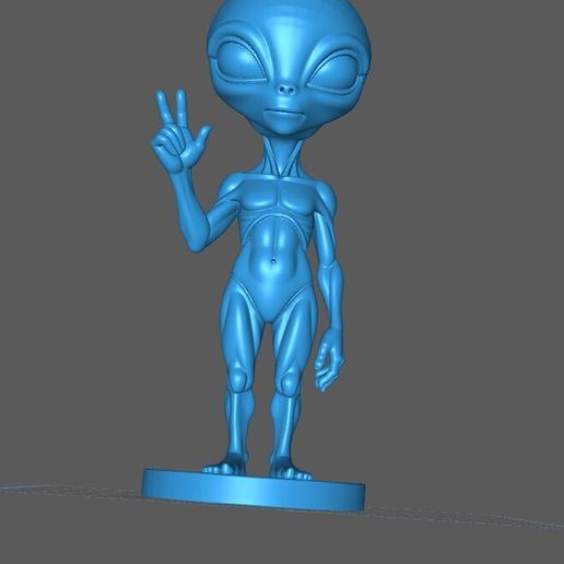👽 Gray alien / Alien petit gris /extra terrestrial・ STL File for