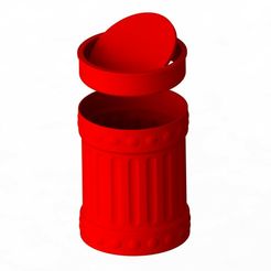 Muelleimer_03.jpg STL file Trash can Trash swing lid・3D print object to download