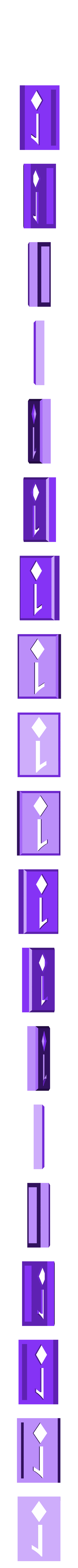 BlockDiamonds01.stl Player Card Tiles with Transforming Box