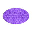 PavingStones115_thin_60x35mm_elipsoid_PRINT.stl 3 in 1 BUNDLE - Paving Stones 115 texture Bases Set (round, square and rectangle, oval) + thin bases | Perfect For Tabletop Wargames & RPG's