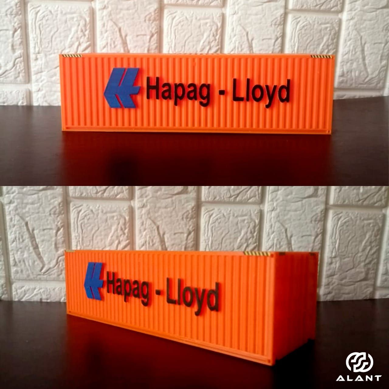 Download file CONTAINER HAPAG- LLOYD • 3D printable template ・ Cults