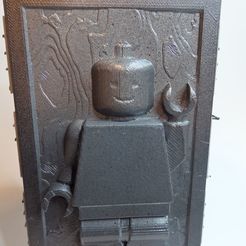 P7301220_1.JPG Free STL file Carbonite Encased LEGO Mini Figure with Optional Control Panels and 2 Stands・Object to download and to 3D print, ToaKamate