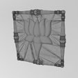 wf0.jpg Square lotus flower motif onlay ornament relief 3D print model
