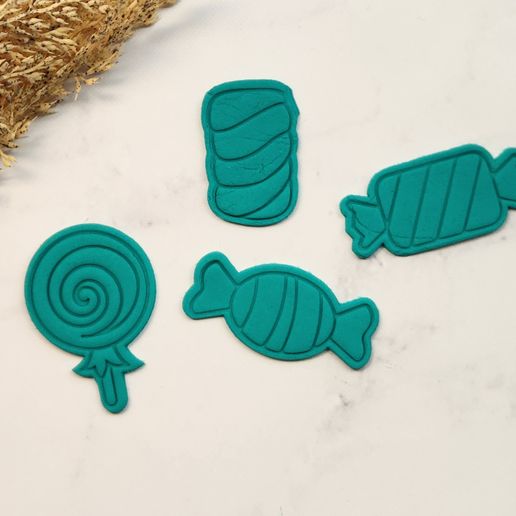 Lolly Cookie Cutter Set 5cm - 3D model önizlemesi