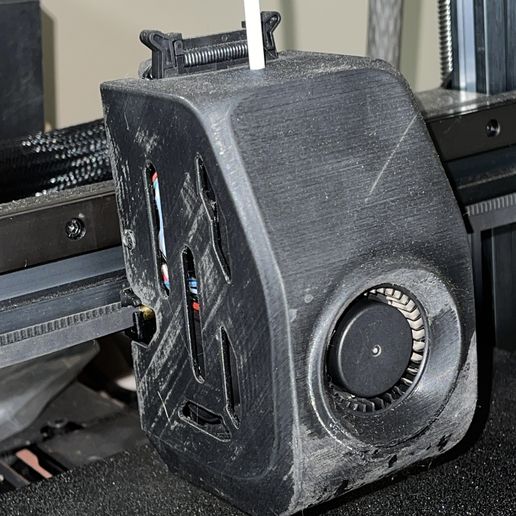 Artillery X4 PRO/PLUS fan cover Creality k2 Style+ upgraded fan ducts 3D model