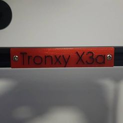 55625721_2418547241709756_3686532741265883136_n.jpg Archivo 3D gratis Placa de identificación Tronxy X3a・Modelo para descargar y imprimir en 3D