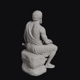 Seated_Hephaestus_0007.jpg Hephaestus Seated Blacksmith God Holding Forge Hammer Statue