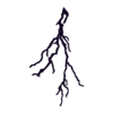 Lightning3-layer-0-Black.stl 2D Silhouette/Stencil Lightning