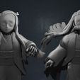heads.jpg kimetsu no yaiba - demon slayer - nezuko 3d print statue 3D print model