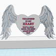 memorial-heart-with-wings-treasure-2.png Heart with angel wings on stand, In loving memory of someone special, remembrance, commemoration, memorial gift