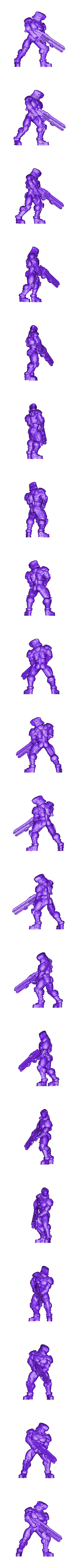 Sci_fi_gunner.stl artillero de ciencia ficción