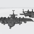 complete-bommers-FOR-IMAGE4.jpg Post-Apocalyptic Super Scrap Flying Fortress 8mm scale multi-part kit