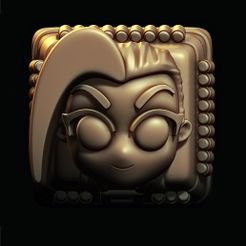 a.jpg Fichier STL Jinx // League of Legends (Arcane) Keycaps, Keyboard.・Design pour impression 3D à télécharger