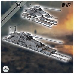 1-PREM.jpg Schwerer Gustav Krupp heavy German railway gun siege artillery (3) - Germany Eastern Western Front Normandy Stalingrad Berlin Bulge WWII